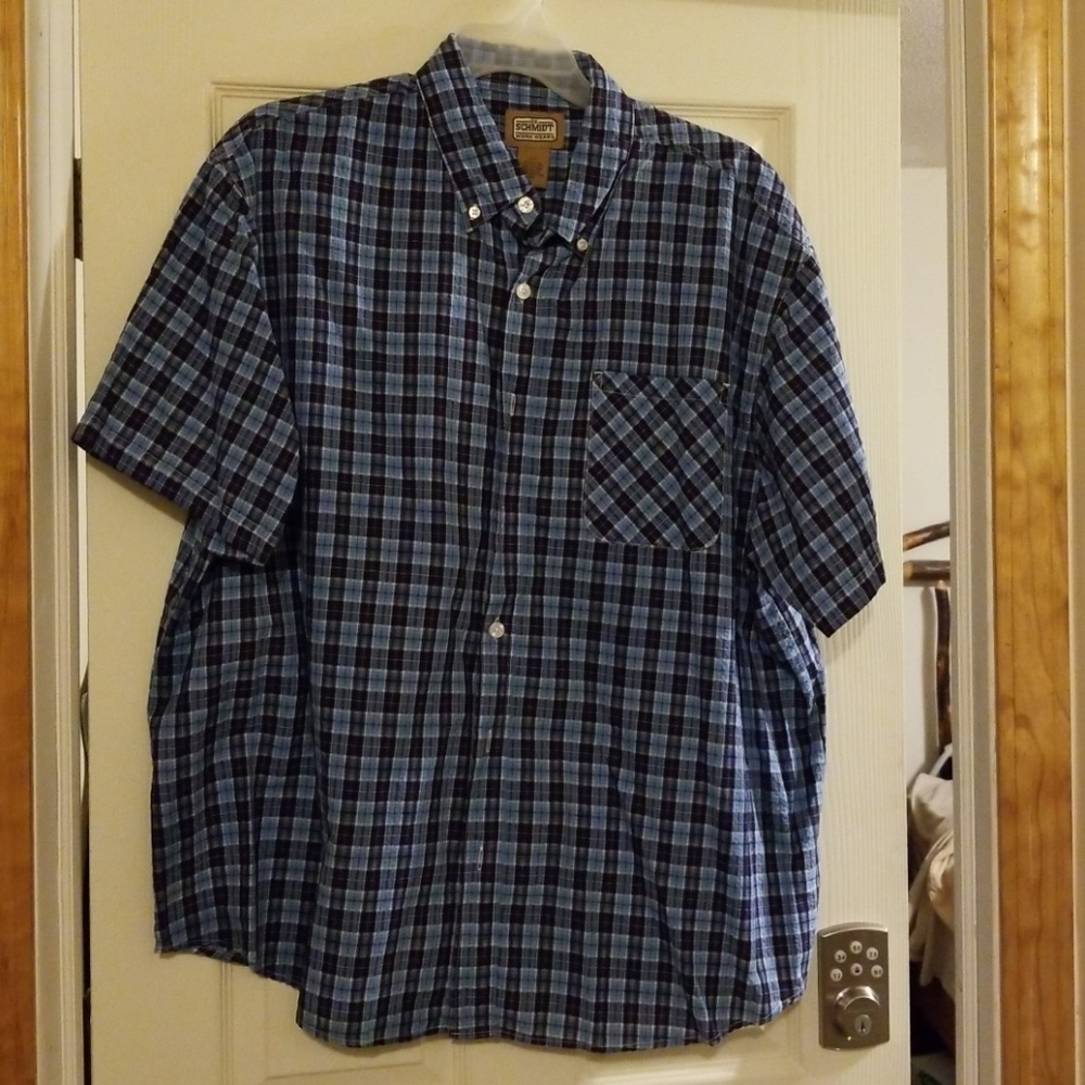 Mens short sleeve casual shirt